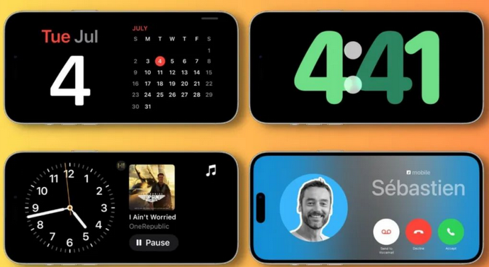 宜城苹果手机维修分享iOS17横屏充电待机显示有什么好处 
