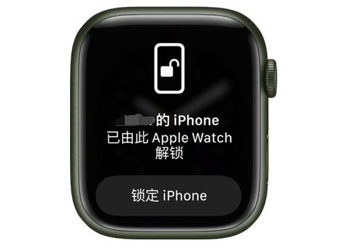 宜城苹果手机维修分享用 AppleWatch 解锁配备面容 ID 的 iPhone方法 